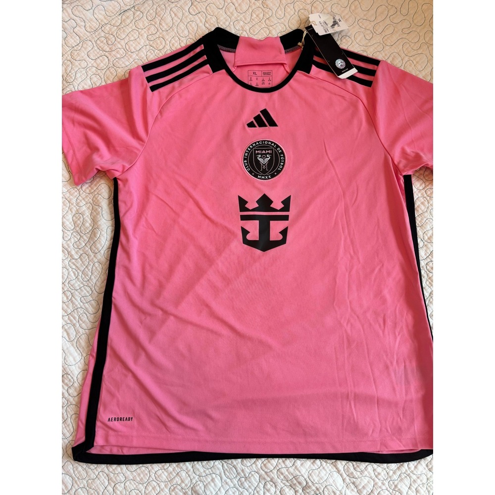 Adidas Inter Miami CF Messi 10 Soccer Jersey Pink XL Aeroready Men‎ NEW